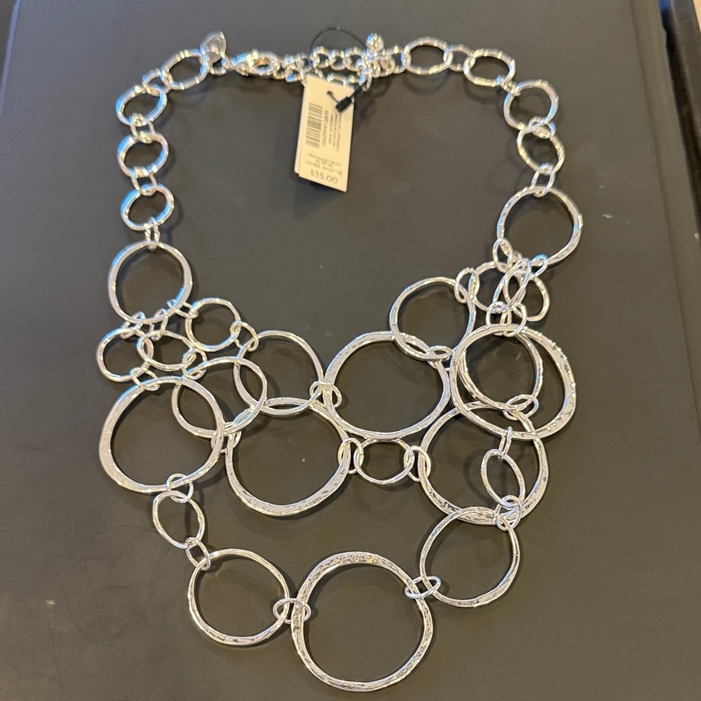 Chico's Silver Statement Necklace